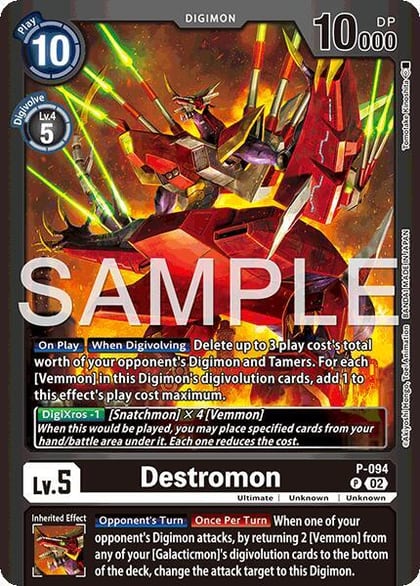 Destromon - P-094, Limited Card Pack -Billion Bullet- P-094 P