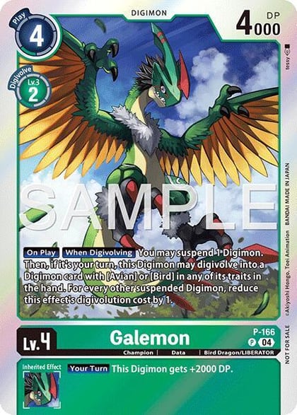 Galemon (Event Pack 8), Limited Card Pack -Billion Bullet- P-166 P
