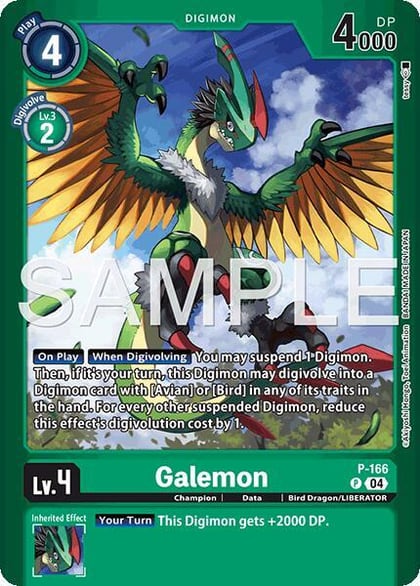 Galemon, Limited Card Pack -Billion Bullet- P-166 P