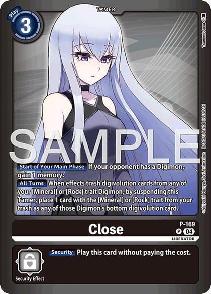 Close, Limited Card Pack -Billion Bullet- P-169 P