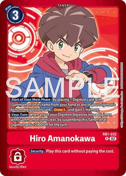 Hiro Amanokawa, Limited Card Pack -Billion Bullet- RB1-032 R