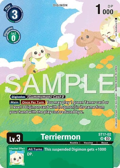 Terriermon, Limited Card Pack -Billion Bullet- ST17-02 SR
