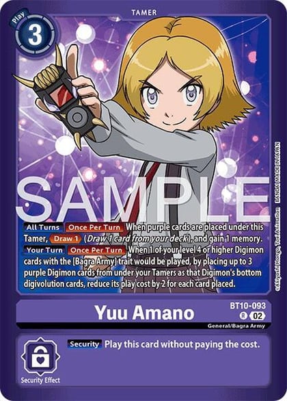 Yuu Amano, Limited Card Pack -Another Knight- BT10-093 R