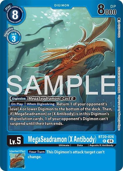 MegaSeadramon (X Antibody), Limited Card Pack -Another Knight- BT20-026 R