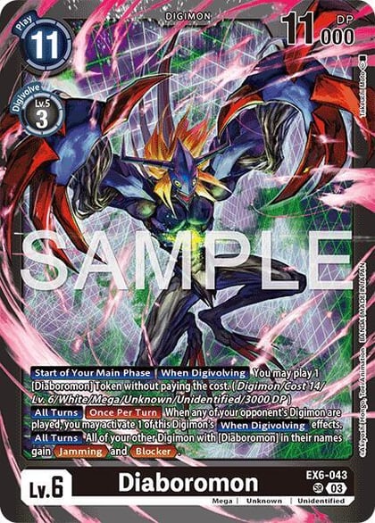 Diaboromon, Limited Card Pack -Another Knight- EX6-043 SR