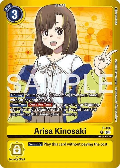 Arisa Kinosaki, Limited Card Pack -Another Knight- P-136 P