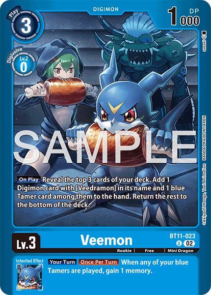 Veemon, Limited Card Pack -Final Crest- BT11-023 U