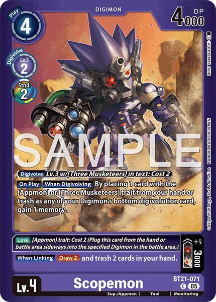 Scopemon, Limited Card Pack -Final Crest- BT21-071 C