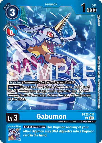 Gabumon, Limited Card Pack -Final Crest- BT22-017 U
