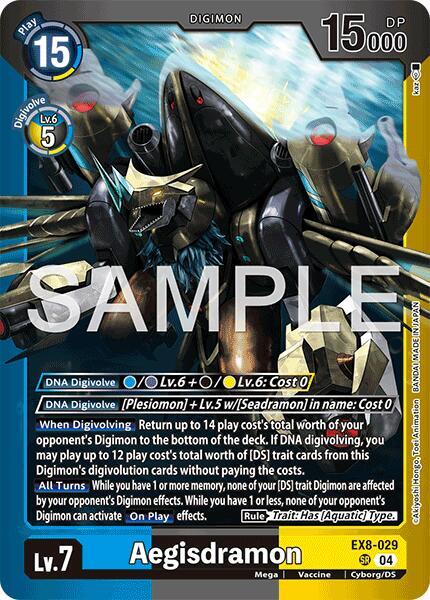 Aegisdramon, Limited Card Pack -Final Crest- EX8-029 SR