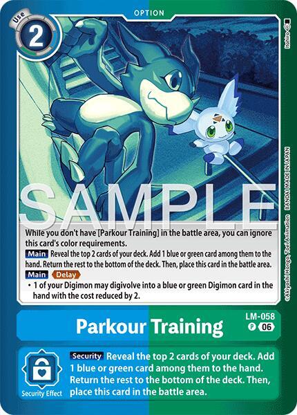 Parkour Training, Limited Card Pack -Final Crest- LM-058 P