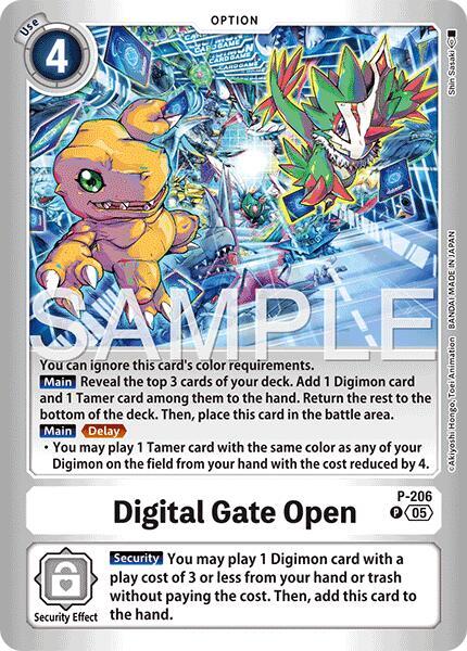 Digital Gate Open, Limited Card Pack -Final Crest- P-206 P