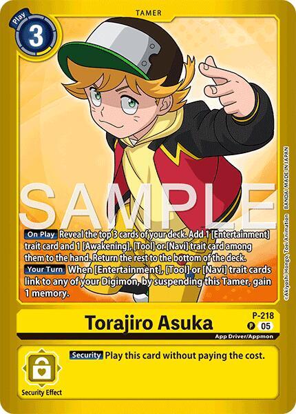 Torajiro Asuka, Limited Card Pack -Final Crest- P-218 P
