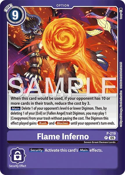 Flame Inferno, Limited Card Pack -Final Crest- P-219 P