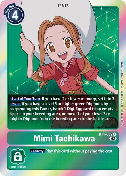 Mimi Tachikawa - BT1-089 (Resurgence Booster Reprint), Resurgence Booster BT1-089 R