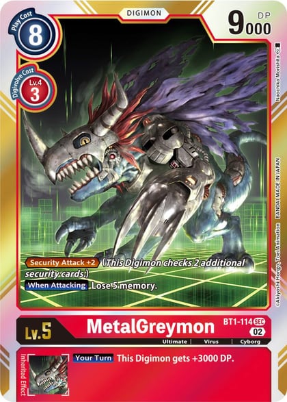 MetalGreymon (Resurgence Booster Reprint), Resurgence Booster BT1-114 SEC