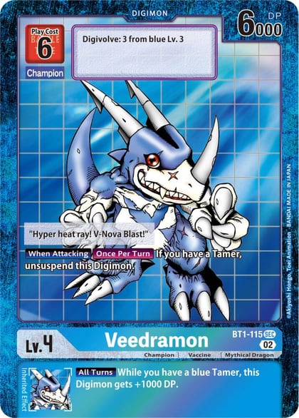 Veedramon - BT1-115 (Resurgence Booster Reprint), Resurgence Booster BT1-115 SEC