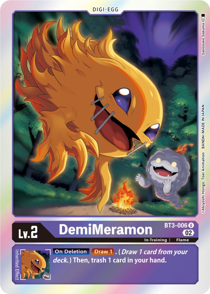 DemiMeramon (Resurgence Booster Reprint), Resurgence Booster BT3-006 U