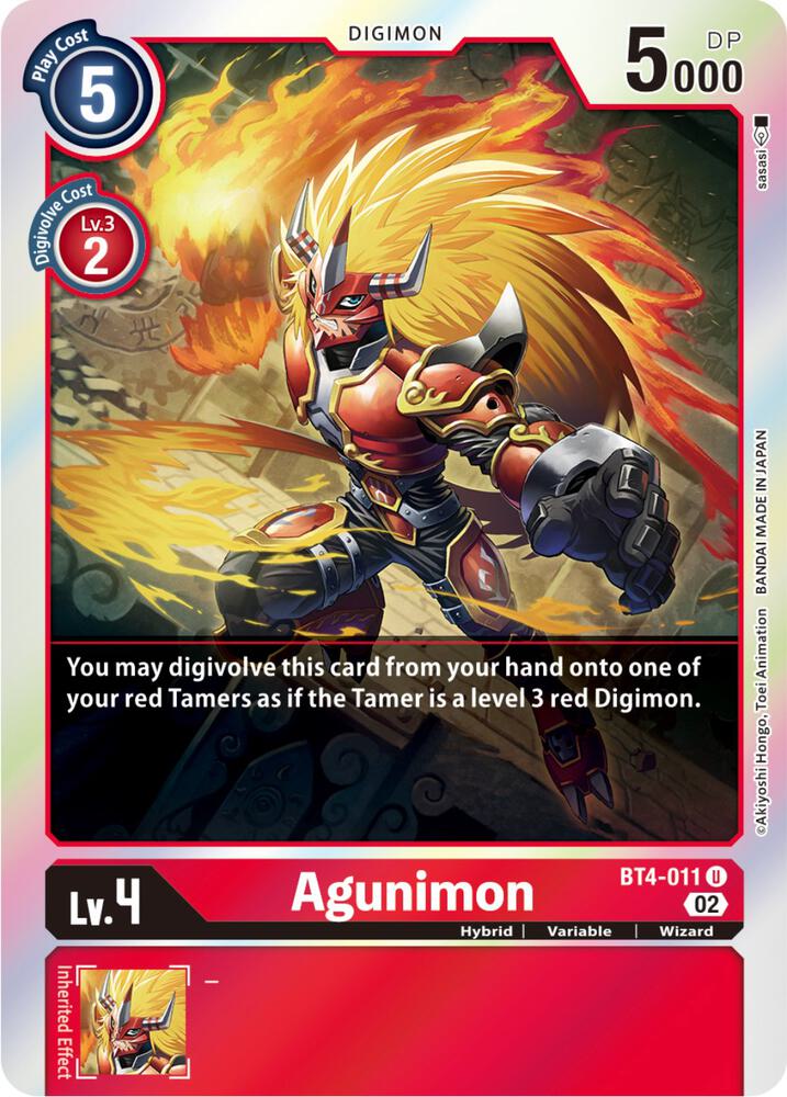 Agunimon (Resurgence Booster Reprint), Resurgence Booster BT4-011 U