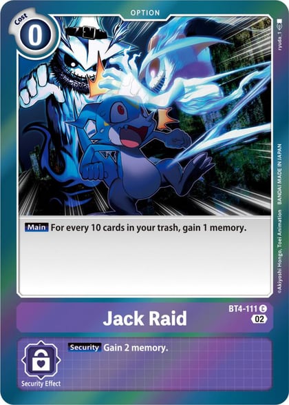 Jack Raid (Resurgence Booster Reprint), Resurgence Booster BT4-111 C