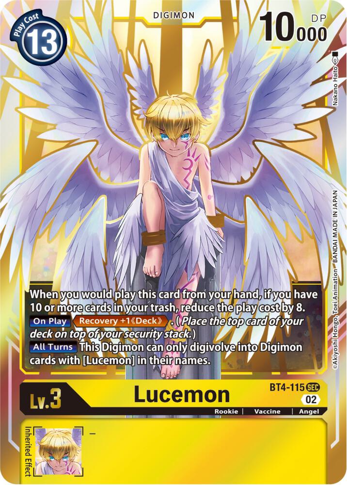 Lucemon (Resurgence Booster Reprint), Resurgence Booster BT4-115 SEC