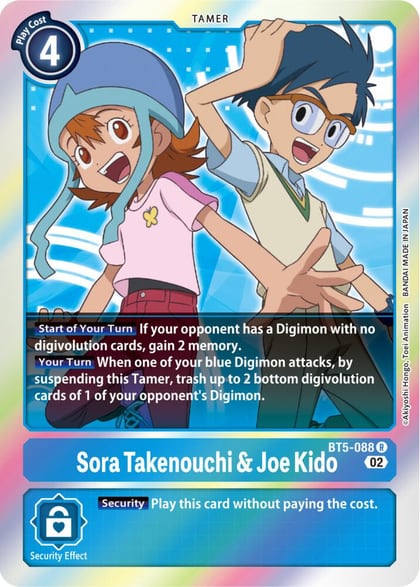 Sora Takenouchi & Joe Kido (Resurgence Booster Reprint), Resurgence Booster BT5-088 R