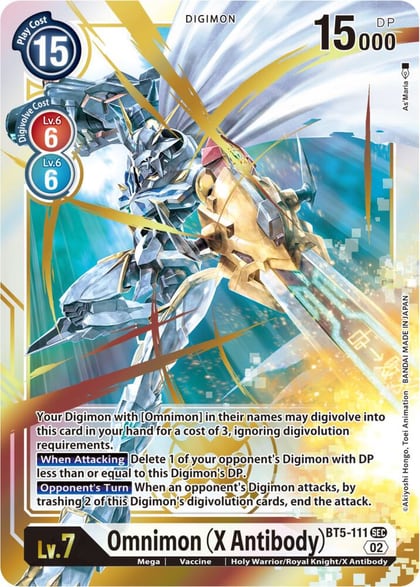 Omnimon (X Antibody) (Resurgence Booster Reprint), Resurgence Booster BT5-111 SEC