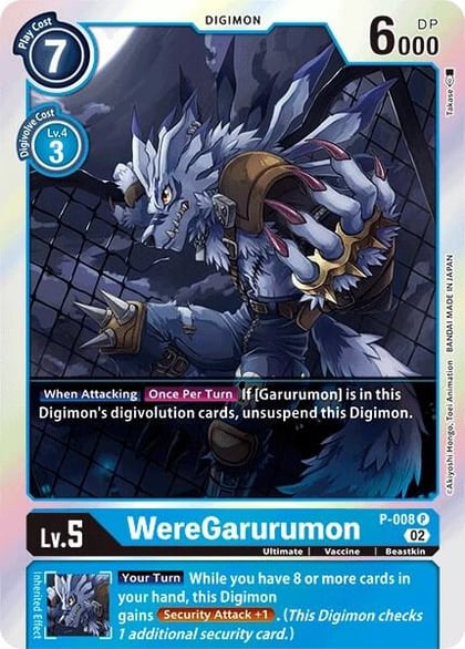 WereGarurumon - P-008 (Resurgence Booster Reprint), Resurgence Booster P-008 P