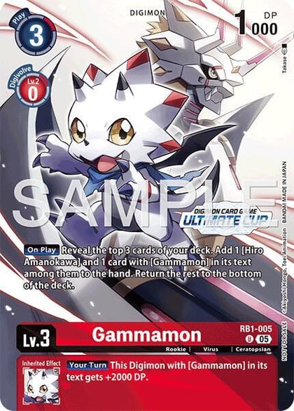 Gammamon - RB1-005 (Ultimate Cup 26-27 Season 1 Top 16), Resurgence Booster RB1-005 U