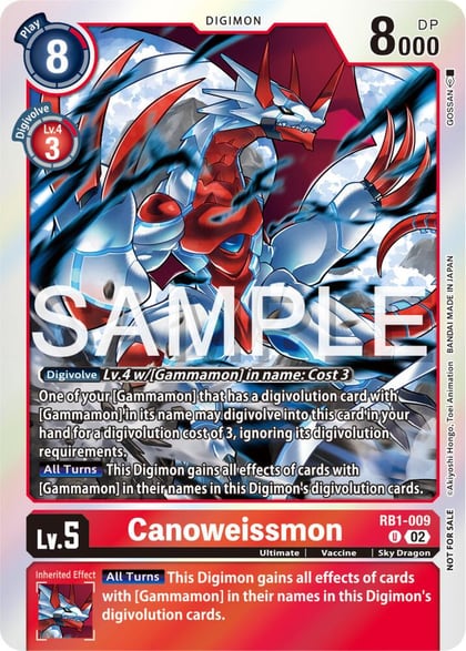 Canoweissmon (Event Pack 6), Resurgence Booster RB1-009 U