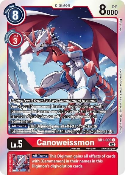 Canoweissmon, Resurgence Booster RB1-009 U