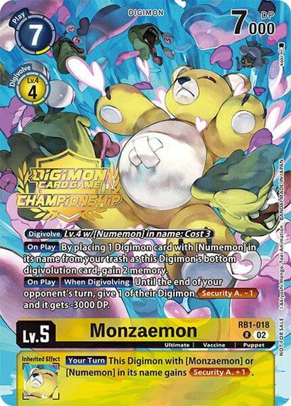 Monzaemon (Championship 2024 Tamers Pack), Resurgence Booster RB1-018 R