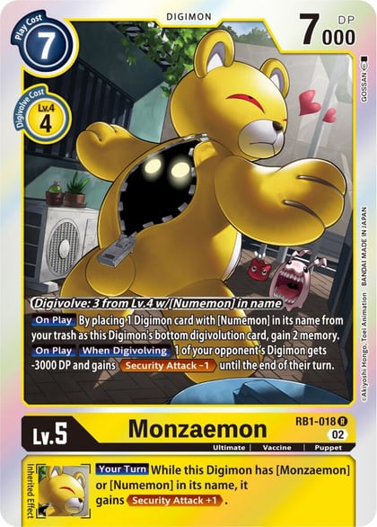 Monzaemon, Resurgence Booster RB1-018 R