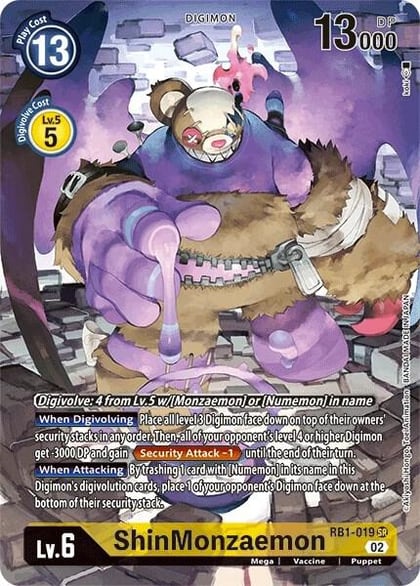 ShinMonzaemon (Textured Alternate Art), Resurgence Booster RB1-019 SR