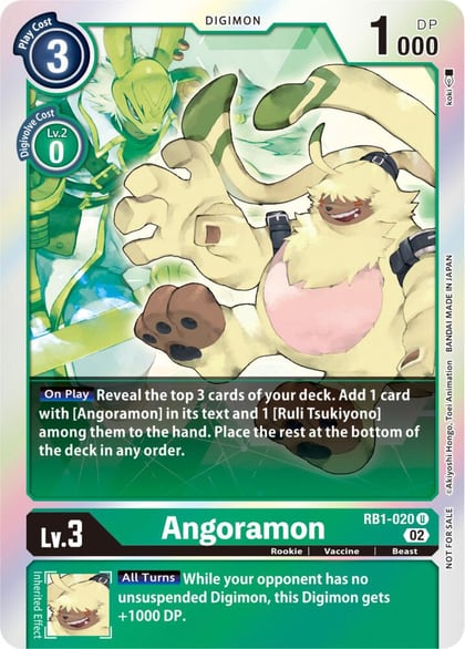 Angoramon (Resurgence Booster Box Promotion Pack), Resurgence Booster RB1-020 U