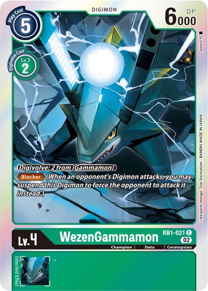 WezenGammamon, Resurgence Booster RB1-021 C
