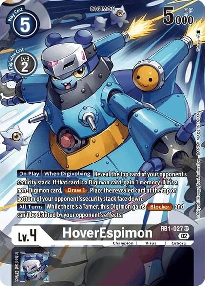 HoverEspimon (Textured Alternate Art), Resurgence Booster RB1-027 SR