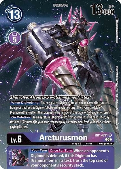 Arcturusmon (Textured Alternate Art), Resurgence Booster RB1-031 SR