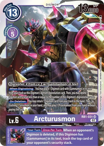 Arcturusmon, Resurgence Booster RB1-031 SR