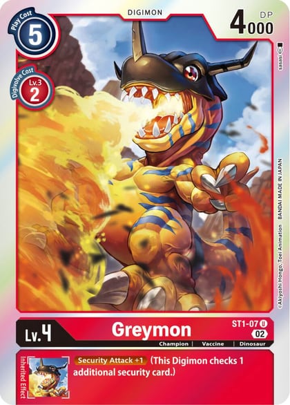 Greymon - ST1-07 (Resurgence Booster Reprint), Resurgence Booster ST1-07 U