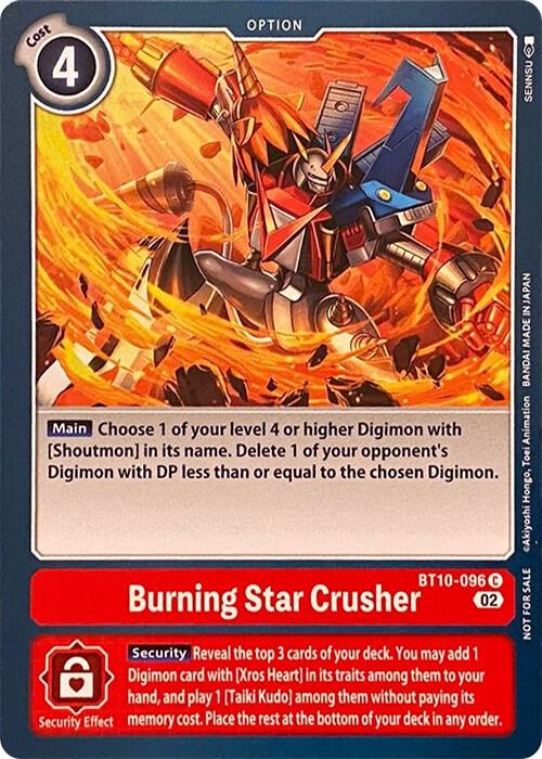 Burning Star Crusher, Revision Pack Cards BT10-096 C