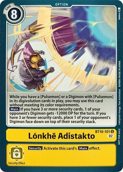 Loenkhe Adistakto, Revision Pack Cards BT10-101 U