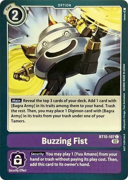 Buzzing Fist, Revision Pack Cards BT10-107 C