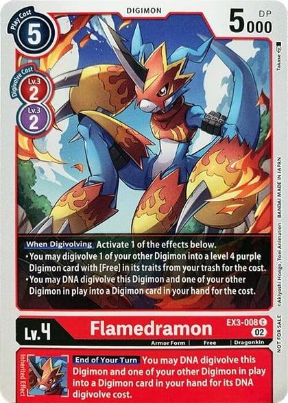 Flamedramon, Revision Pack Cards EX3-008 C