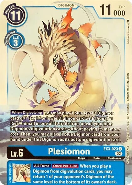 Plesiomon, Revision Pack Cards EX3-023 U