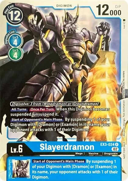 Slayerdramon, Revision Pack Cards EX3-024 R