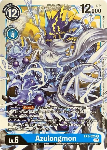 Azulongmon, Revision Pack Cards EX3-025 R