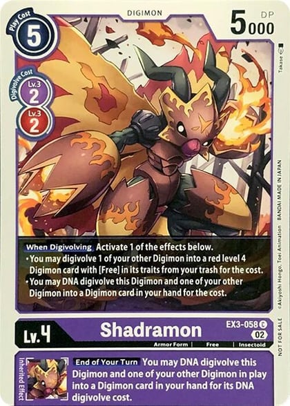 Shadramon, Revision Pack Cards EX3-058 C