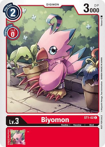 Biyomon (Official Tournament Pack Vol.3), Starter Deck 01: Gaia Red ST1-02 C