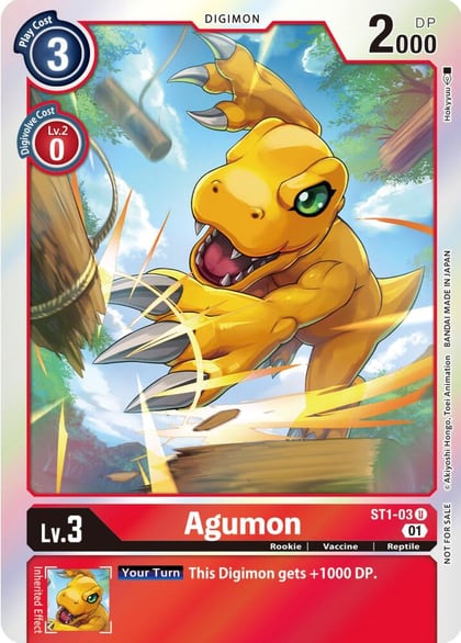 Agumon - ST1-03 (ST-11 Special Entry Pack), Starter Deck 01: Gaia Red ST1-03 U